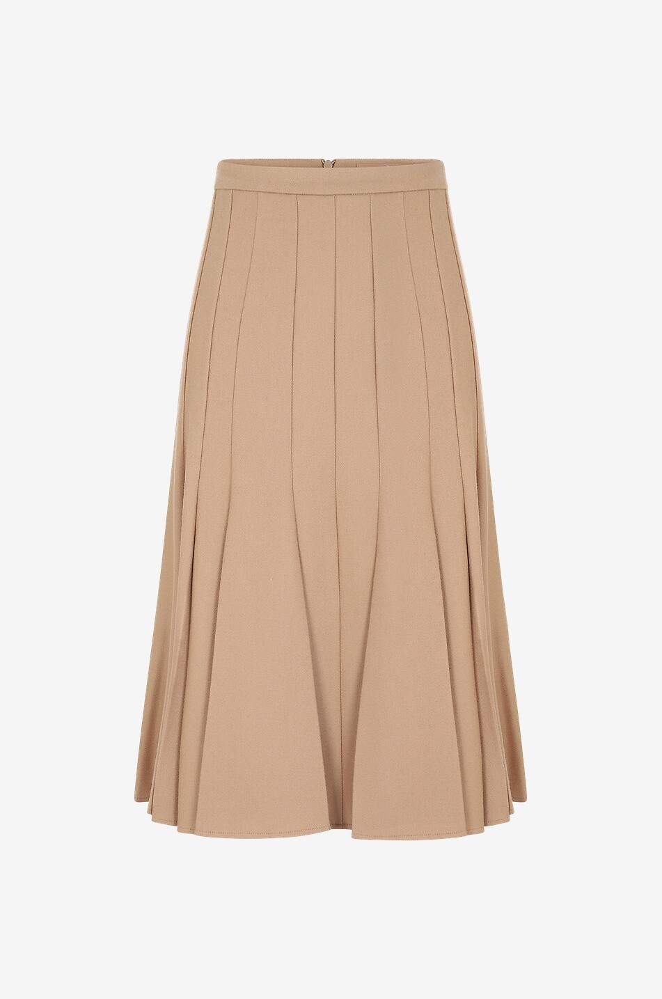 Pleated midi flare skirt best sale