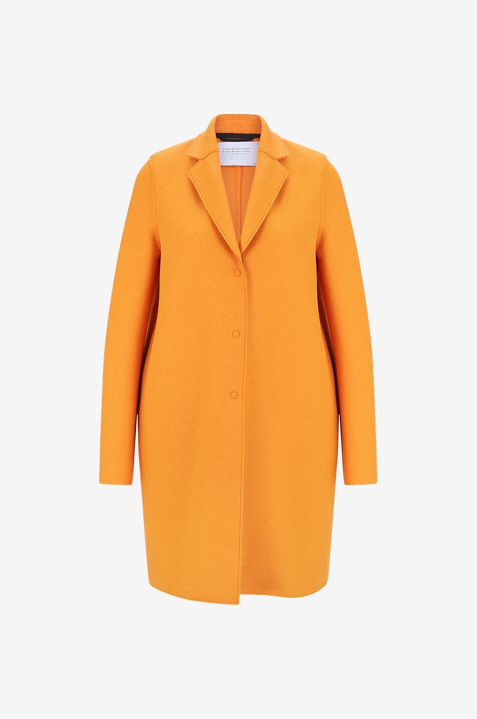 Orange wool coat womens on sale