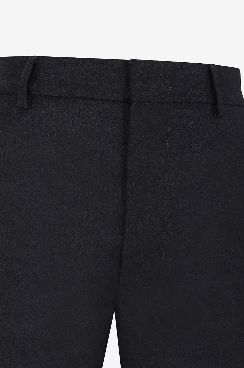 Ausgestellte Flanellhose mit hohem Bund