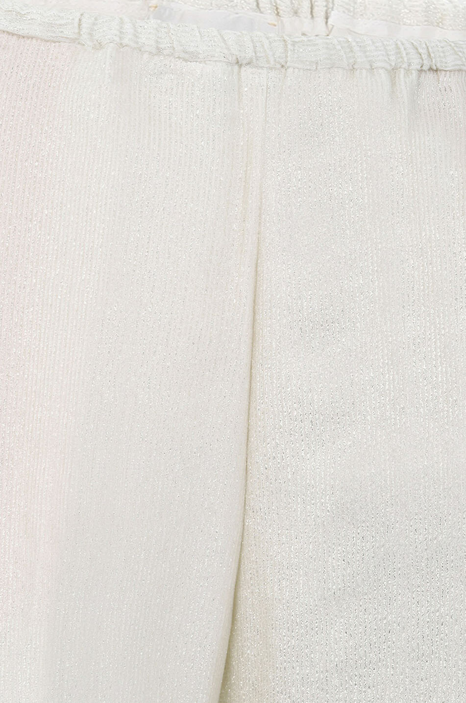 Pantalon large en velours laminé