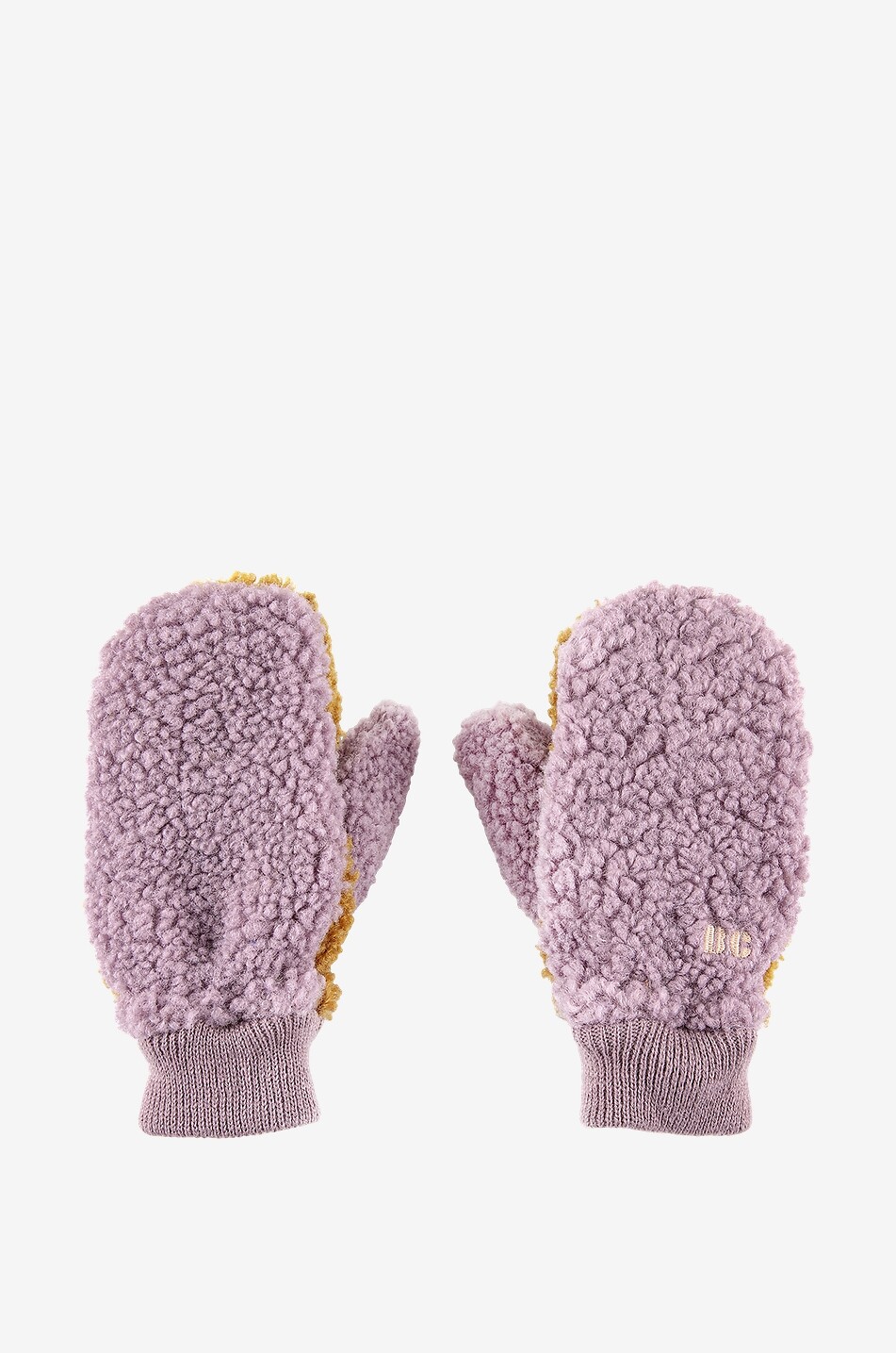 BOBO CHOSES Color Block children's plush mittens Girl LIGHT PURPLE 1