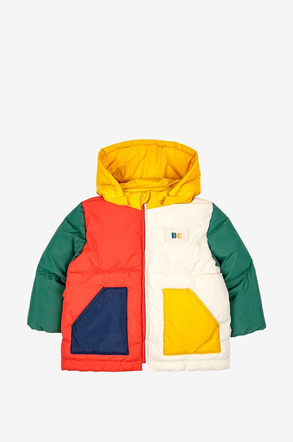Parka ouatée bébé à capuche Color Block