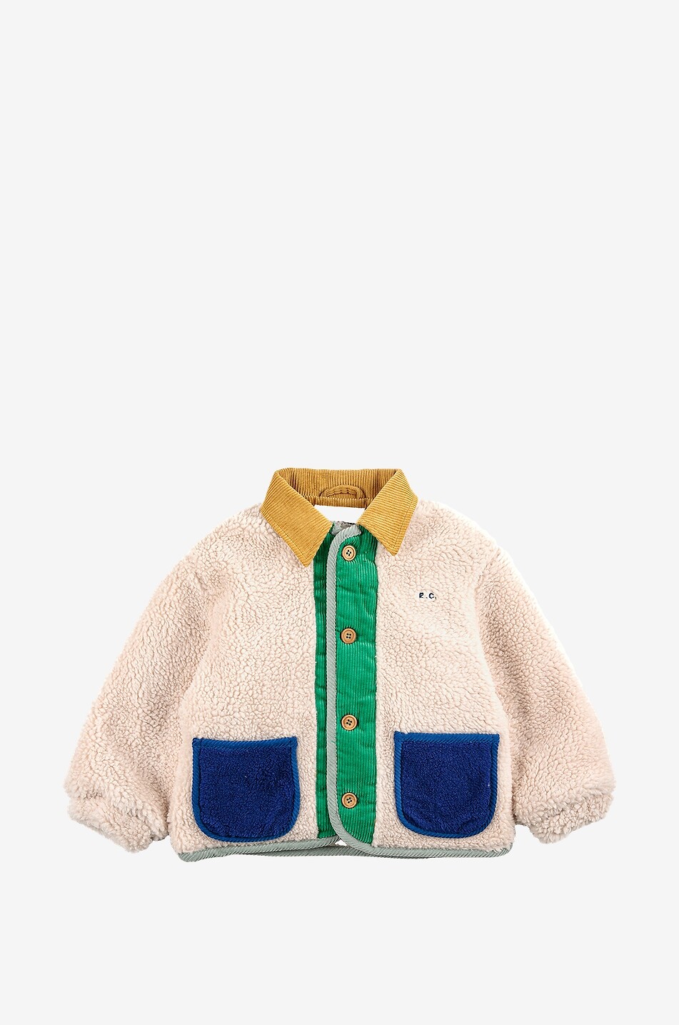 Jungen-Plüsch-Hemdjacke Color Block