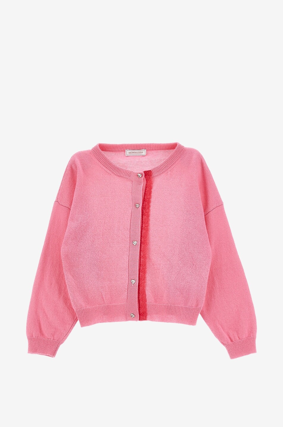 Rebecca girl's wool and lace cardigan