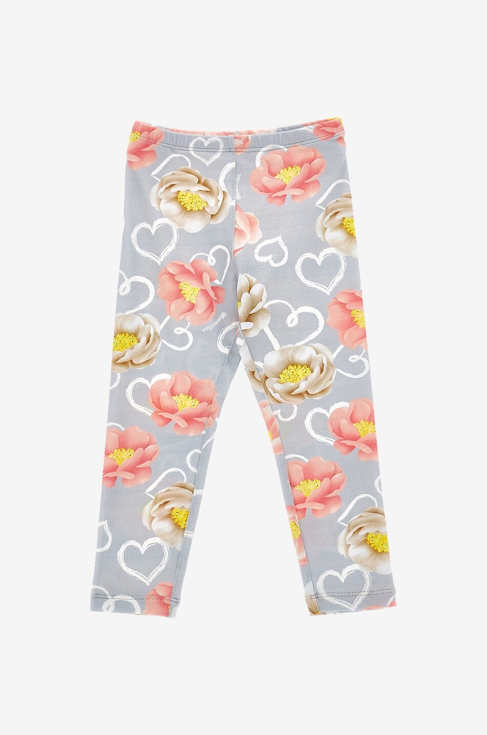 Legging fille en jersey imprimé Anémones