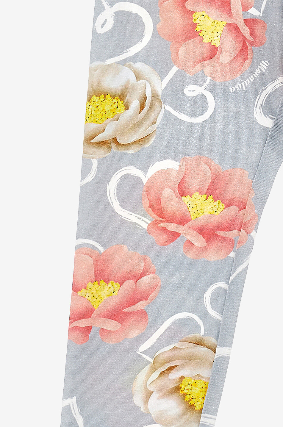 Legging fille en jersey imprimé Anémones