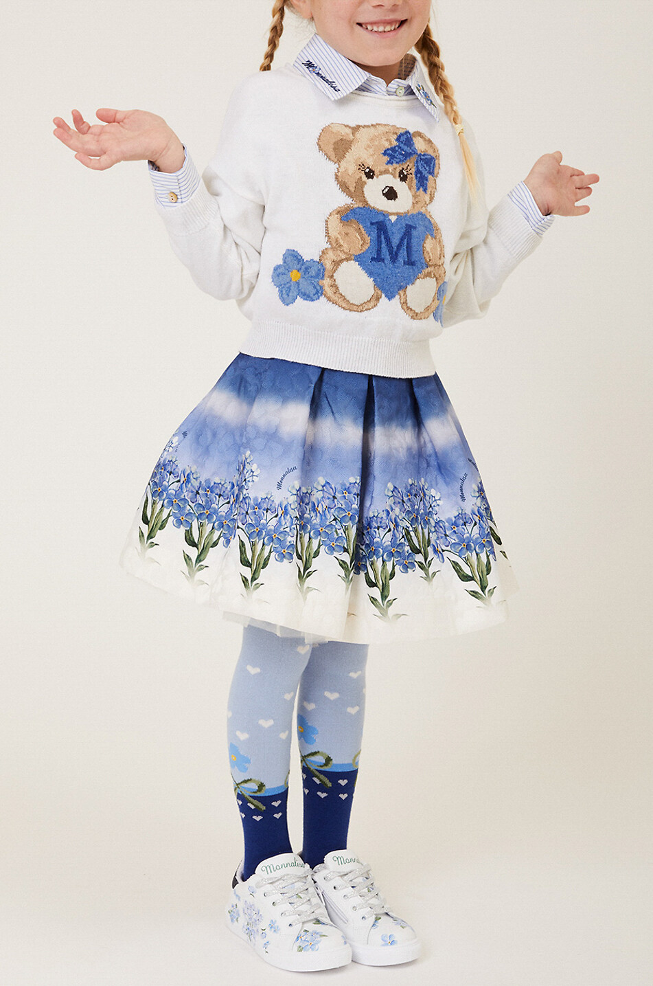 Mädchen-Jacquardpullover Orso