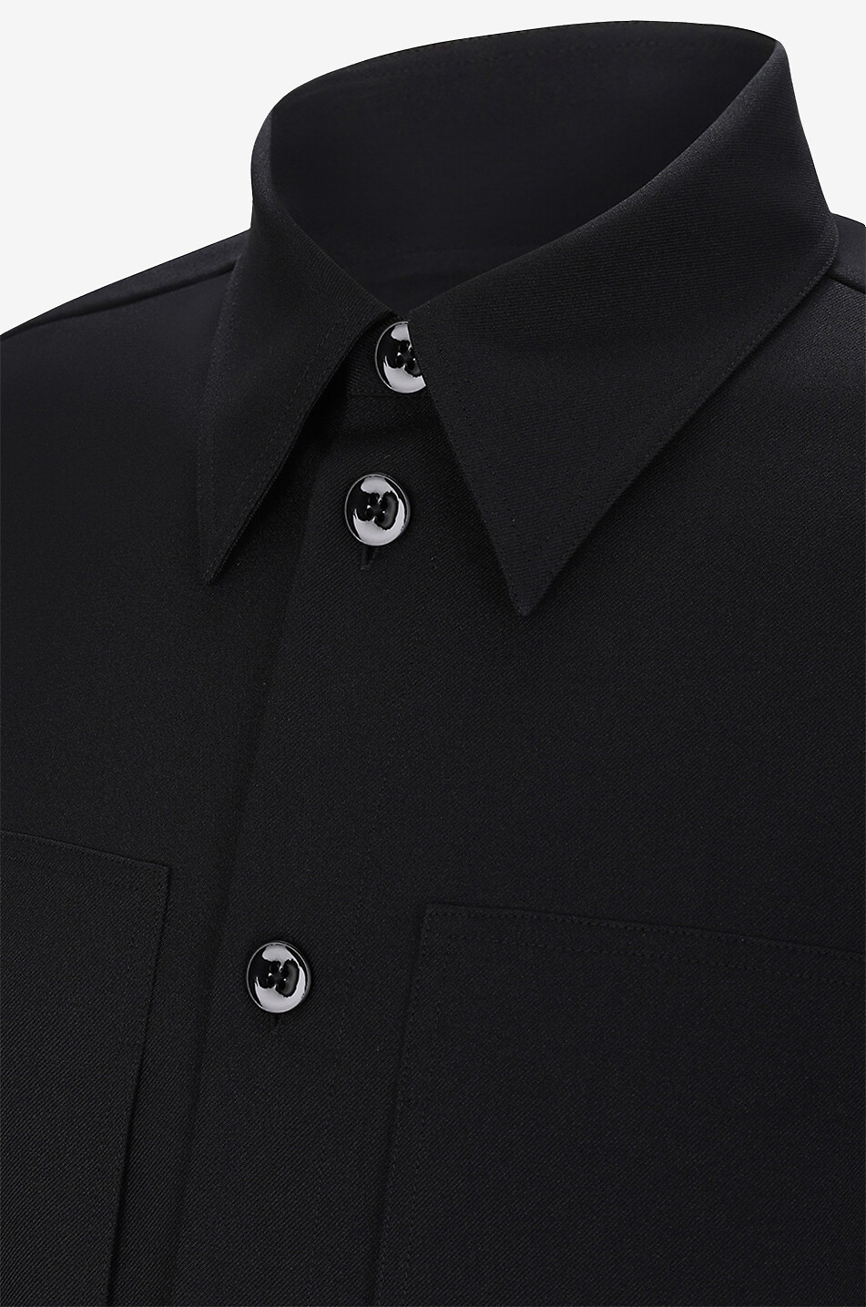 Surchemise décontractée en gabardine recyclée