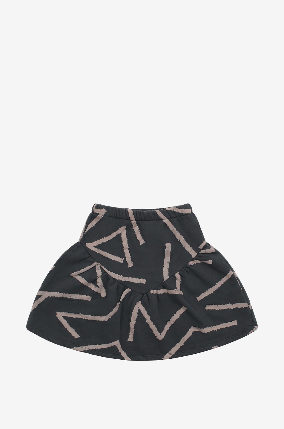 BOBO CHOSES Ausgestellter kurzer Mädchenrock Lines All Over Mädchen SCHWARZ 2