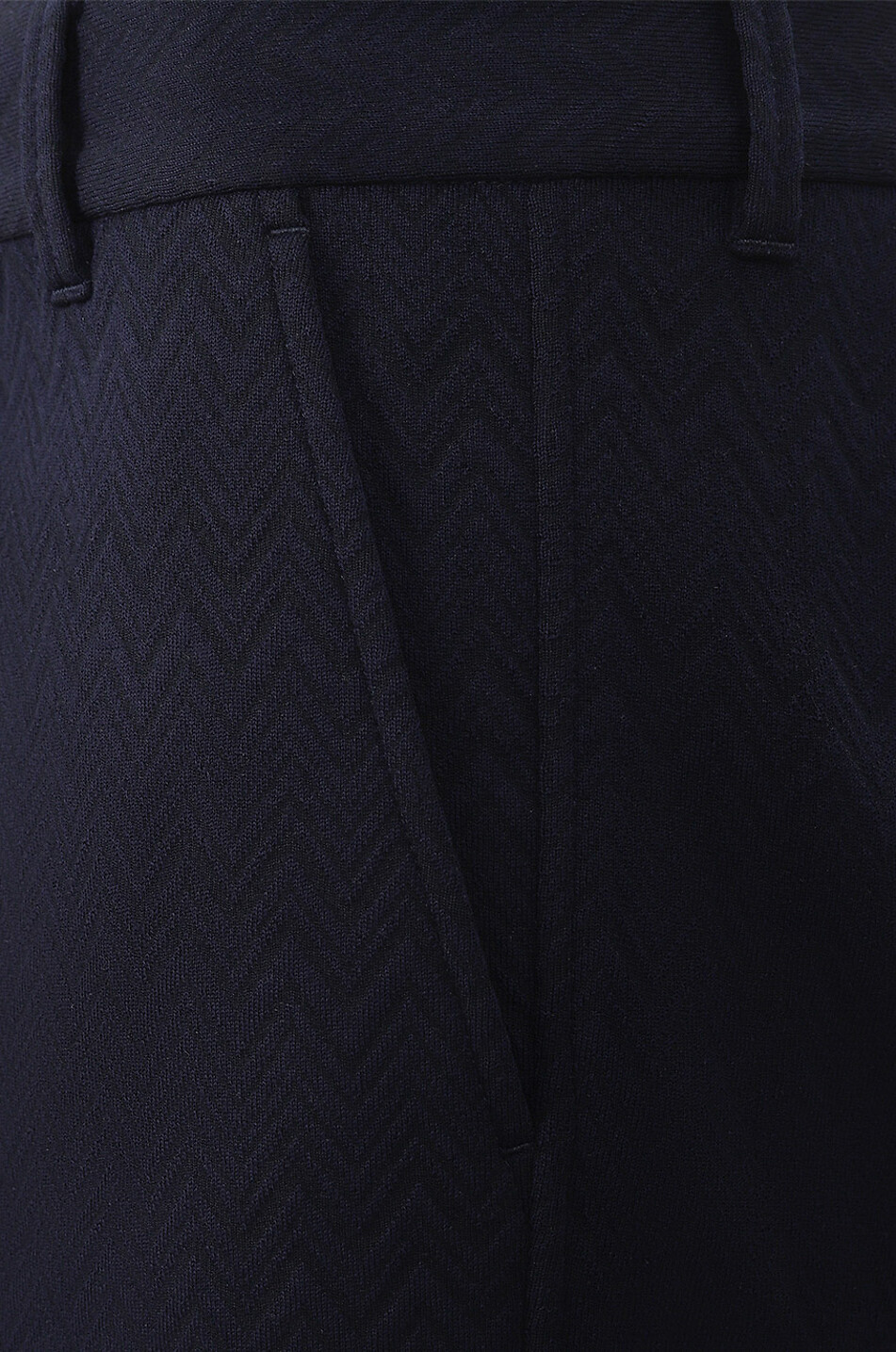 Jersey jacquard straight-leg trousers