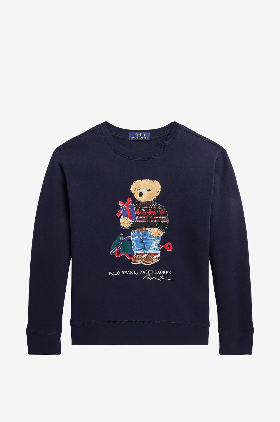 Sweat-shirt adolescent à col rond Christmas Polo Bear