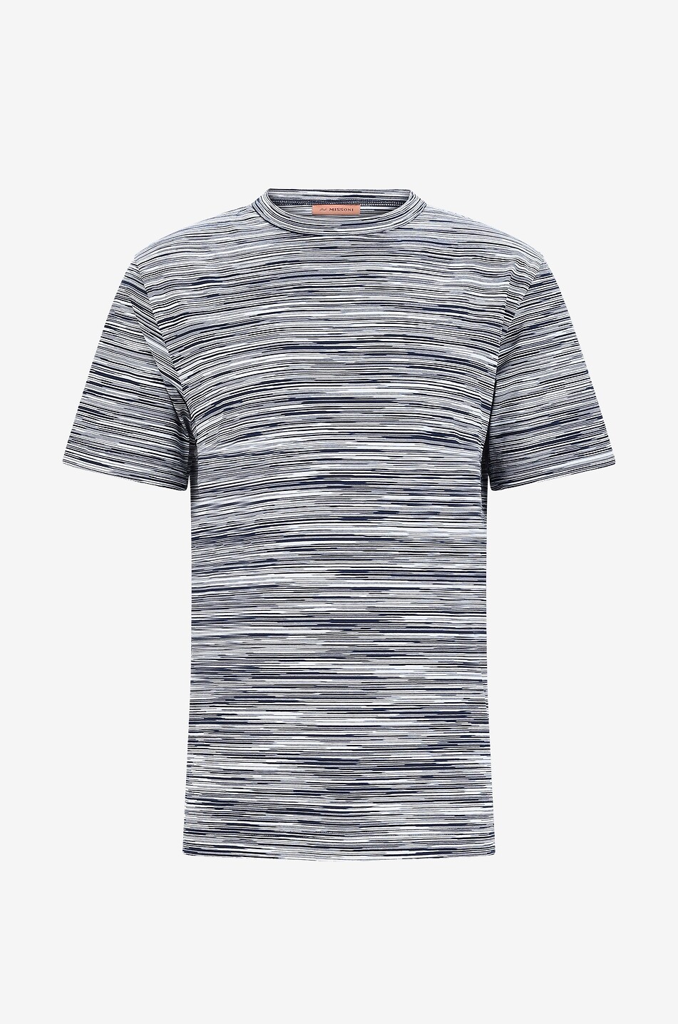 MISSONI T-Shirt mit unregelmässigen feinen Streifen Herren DUNKELBLAU 1