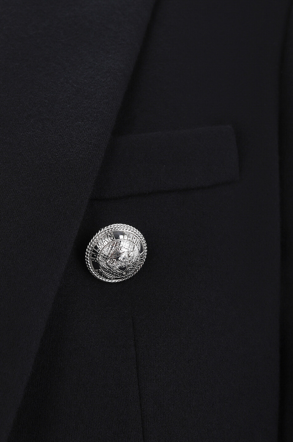Double-breasted fitted wool and cashmere blazer