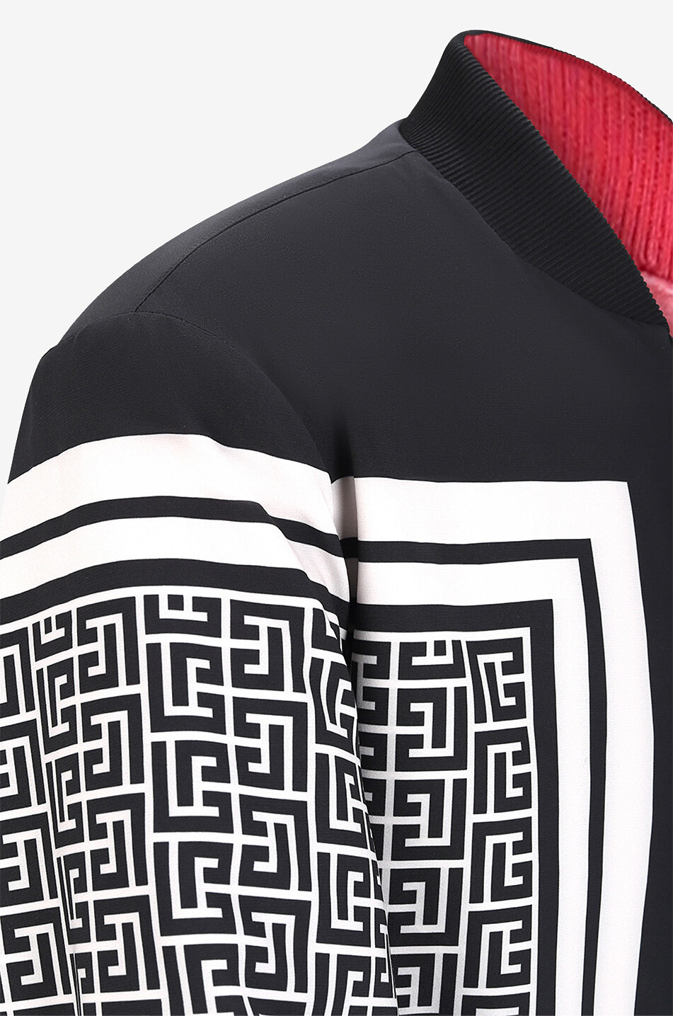 BALMAIN Wendbare Bomberjacke mit Halstuchprint Herren Farblos 3
