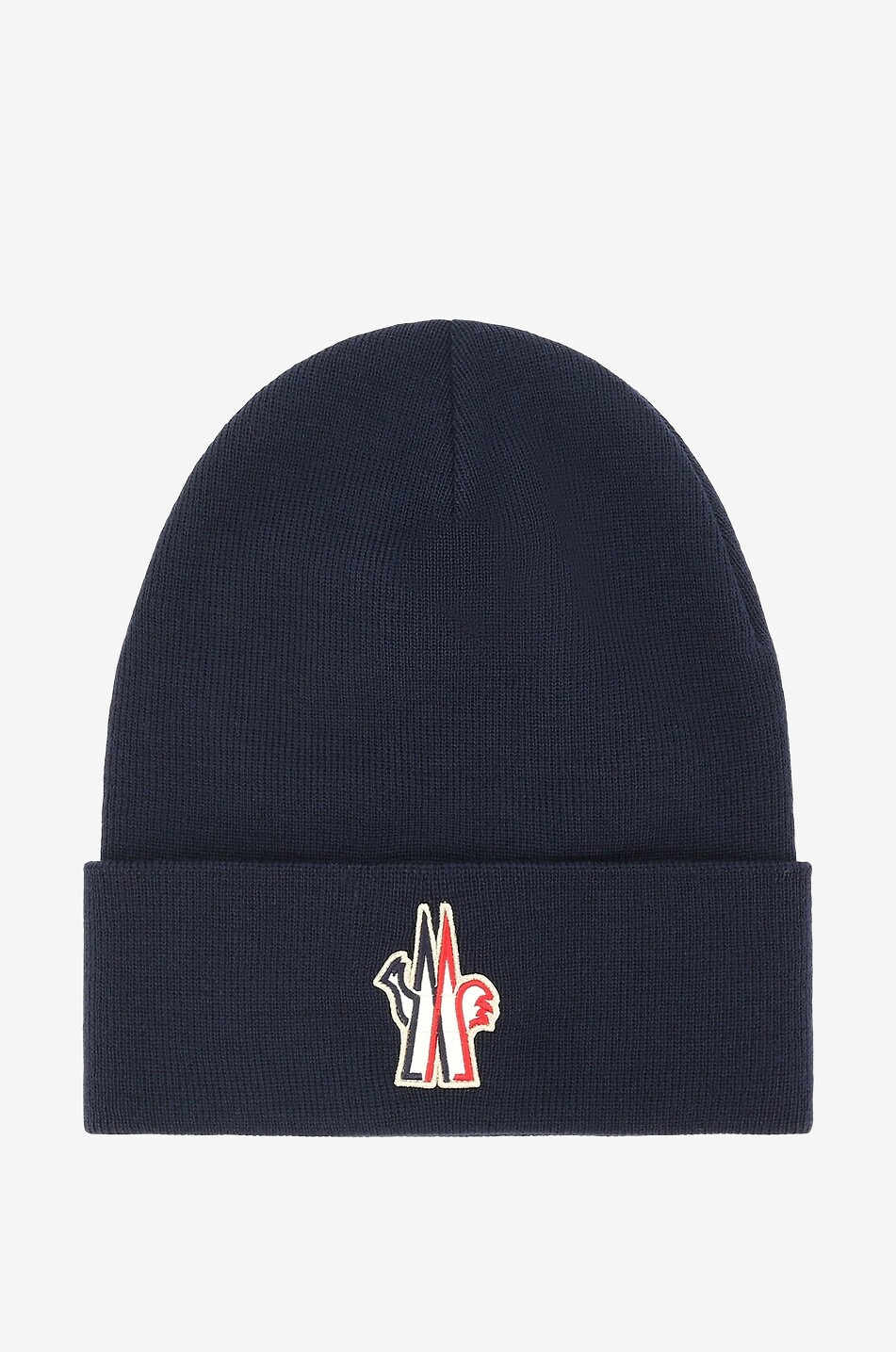 Bonnet en maille fine de laine vierge à patch Moncler Grenoble