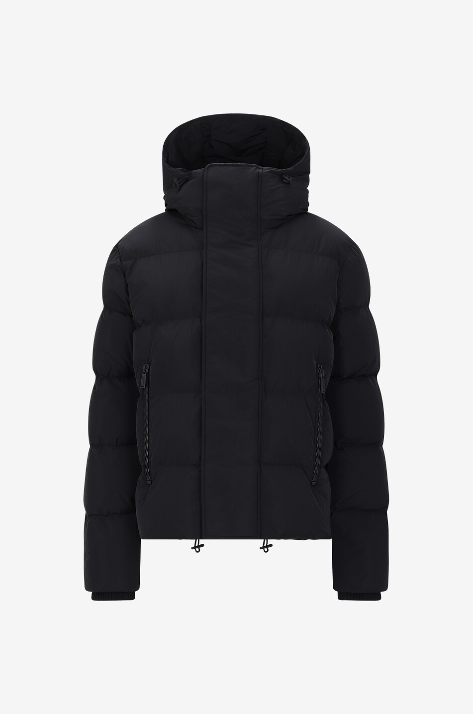 Kurze Daunenjacke mit Kapuze Camo Puffer