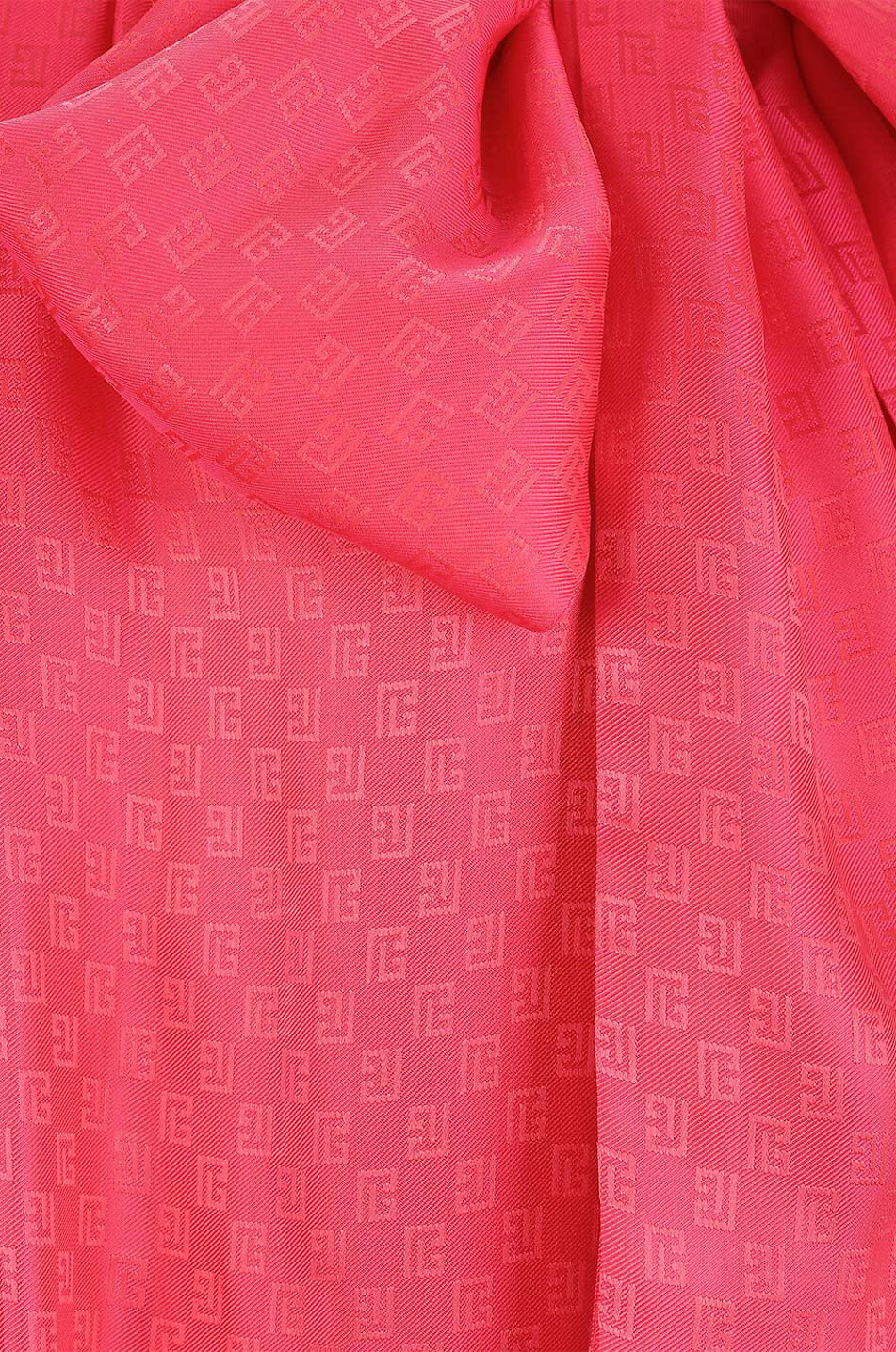 Chemise oversize à lavallière en jacquard Mini Monogramme