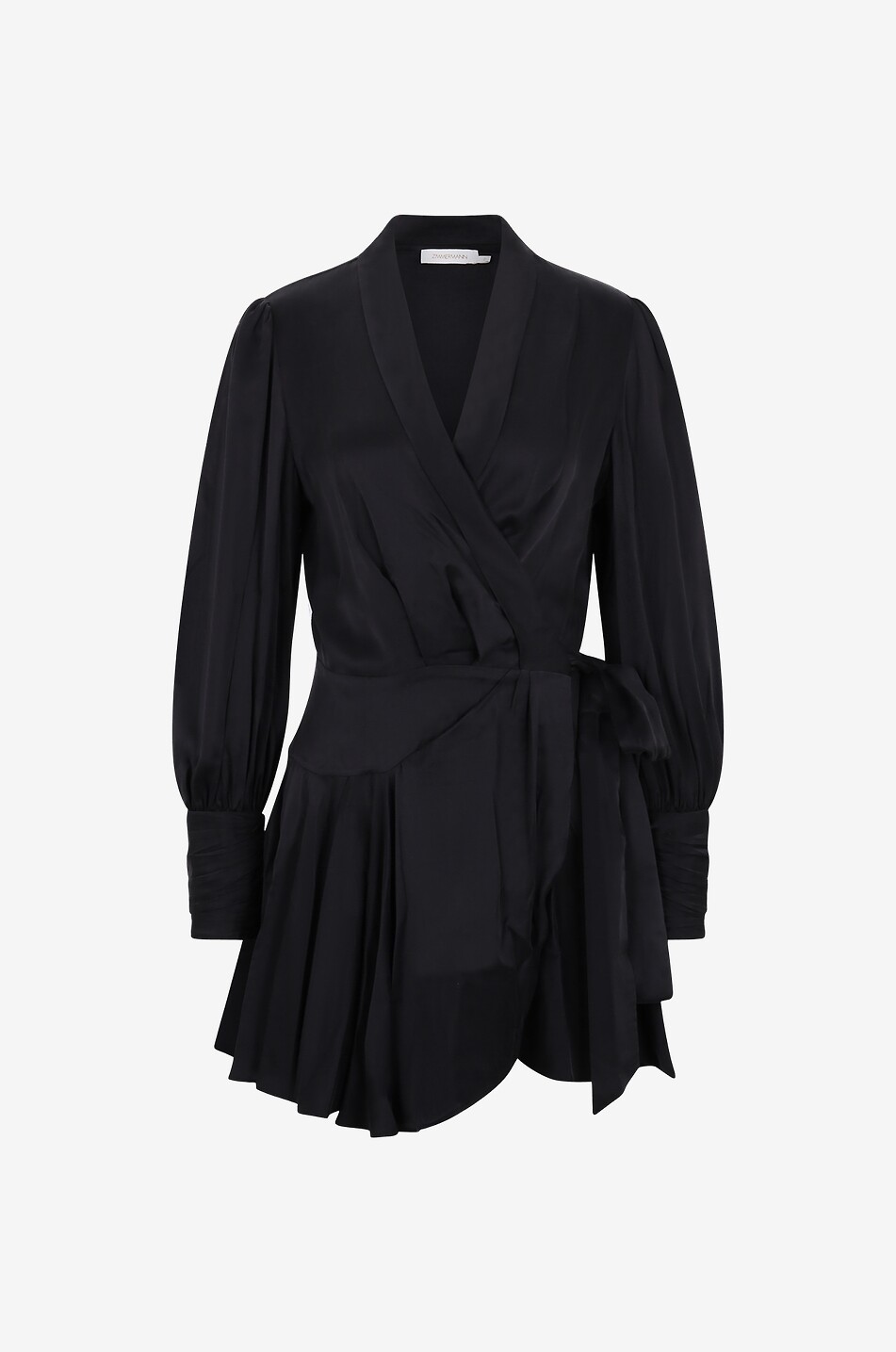 Miniwickelkleid aus Seide