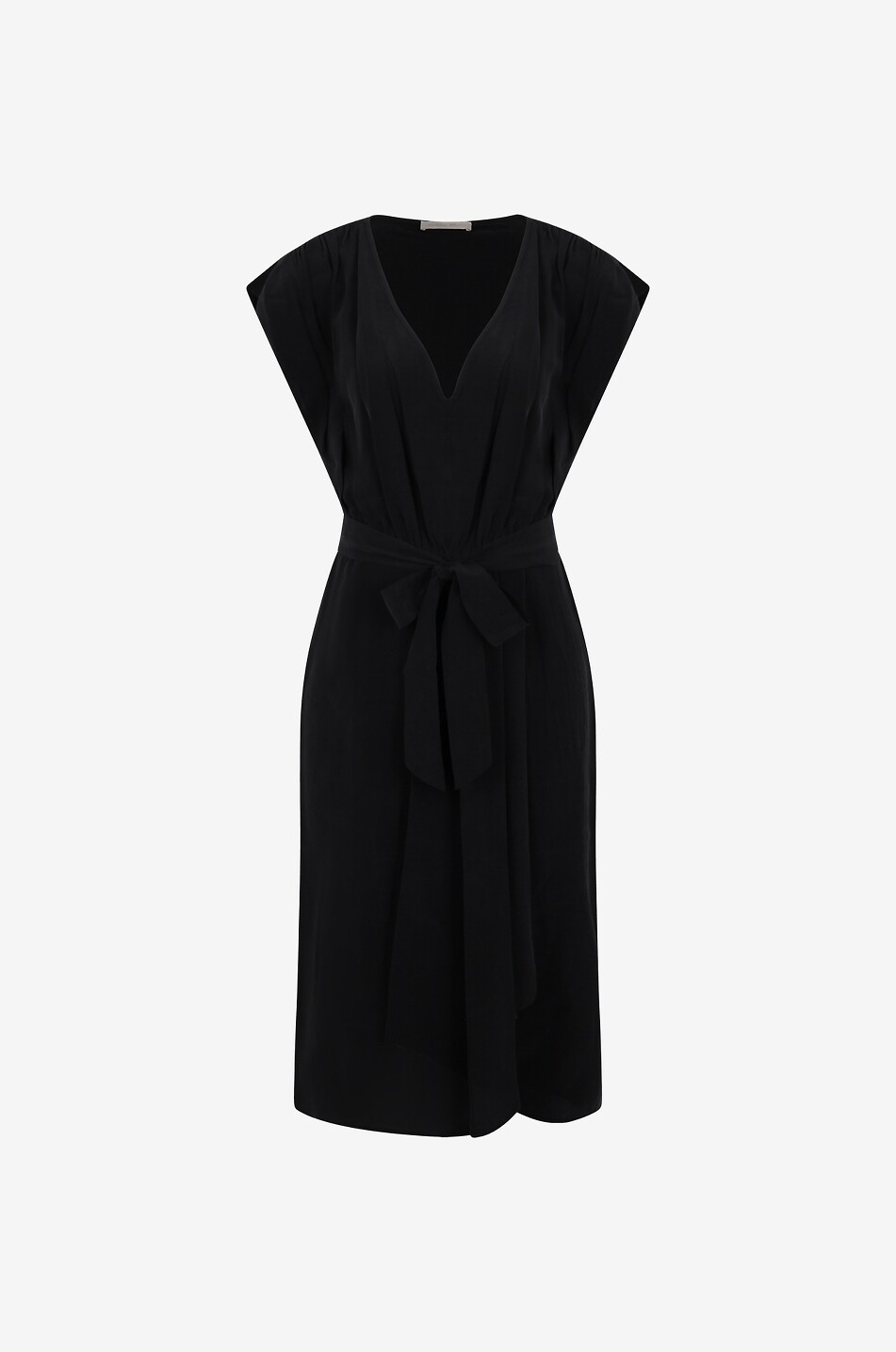 Ärmelloses Midikleid aus Seide Baya