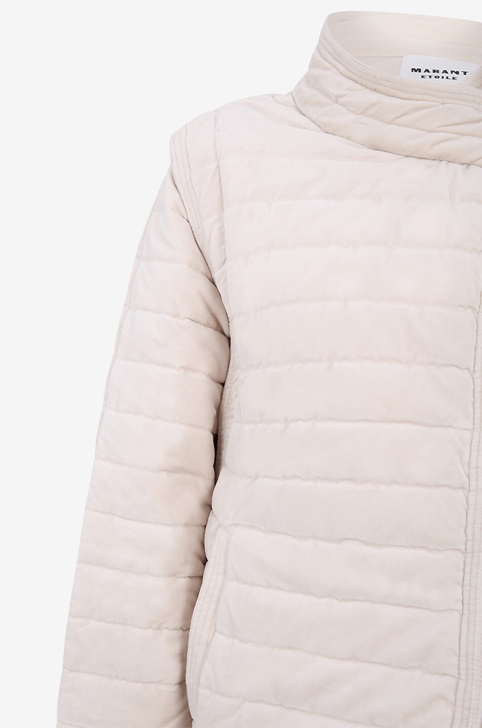 Areta convertible quilted velvet jacket