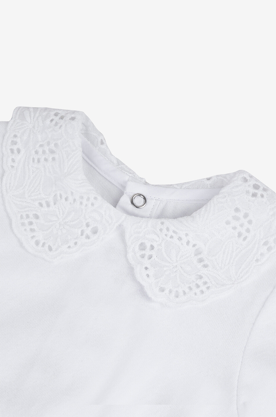 Baby blouse fit body with embroidered collar