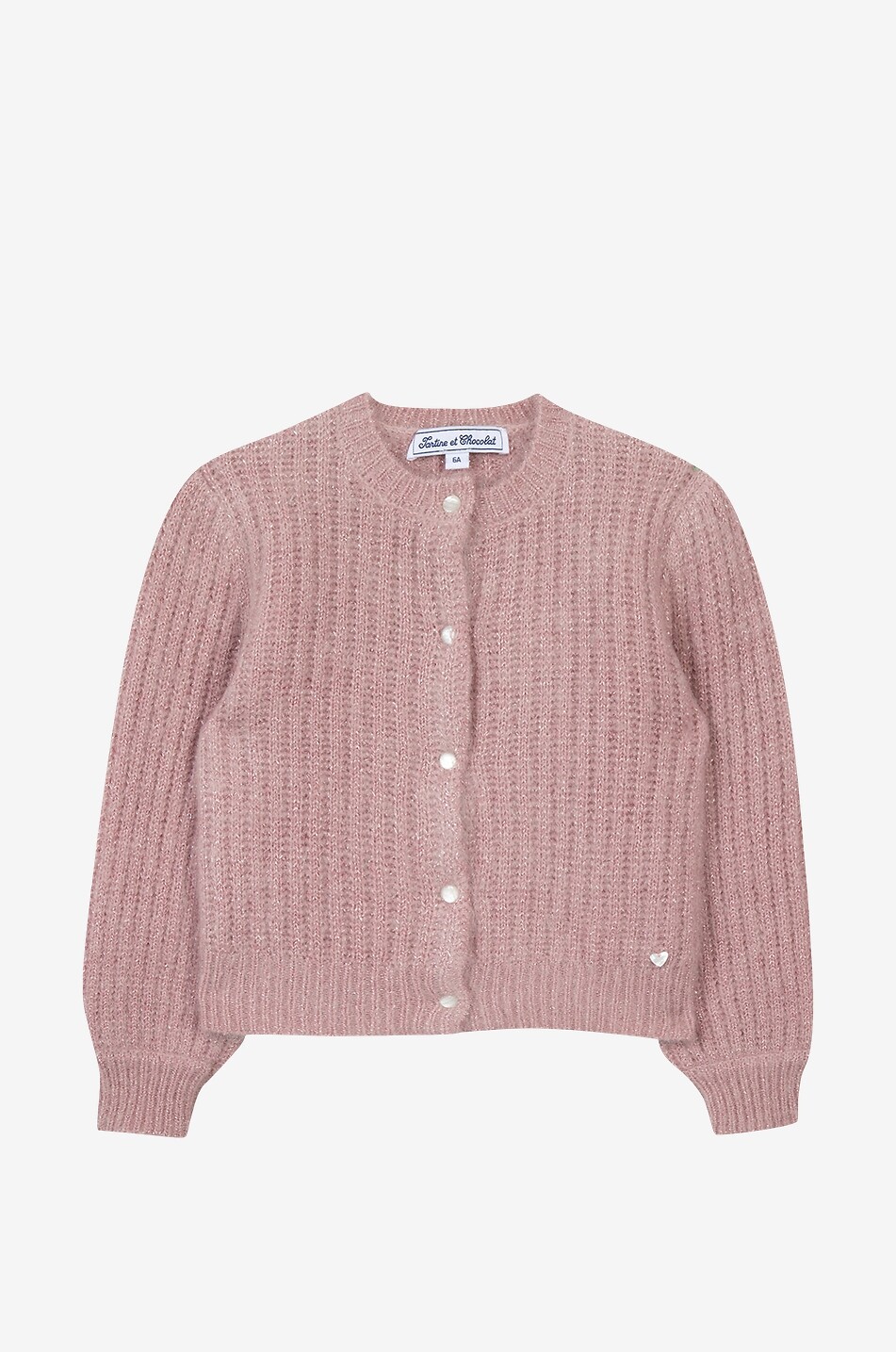 Glitzernder flauschiger Mädchen-Cardigan