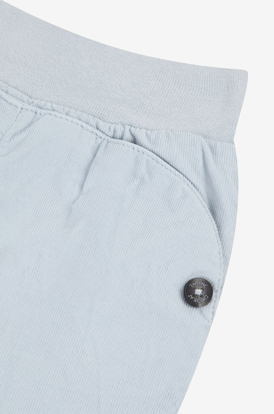 TARTINE ET CHOCOLAT Corduroy baby carrot trousers Baby BLUE 3