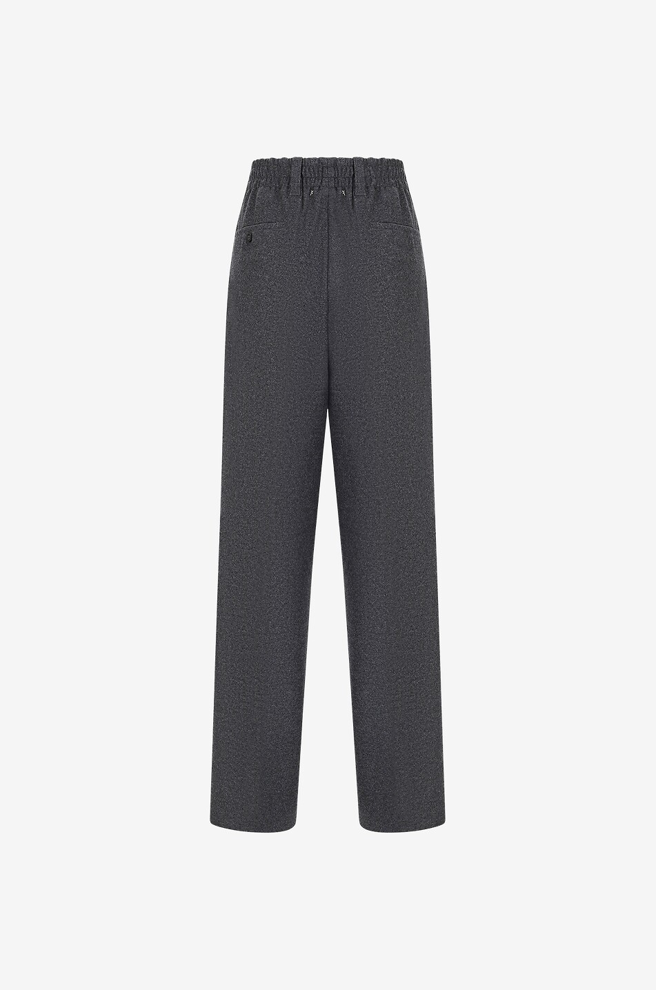 Isiah straight-leg jogger fit flannel trousers