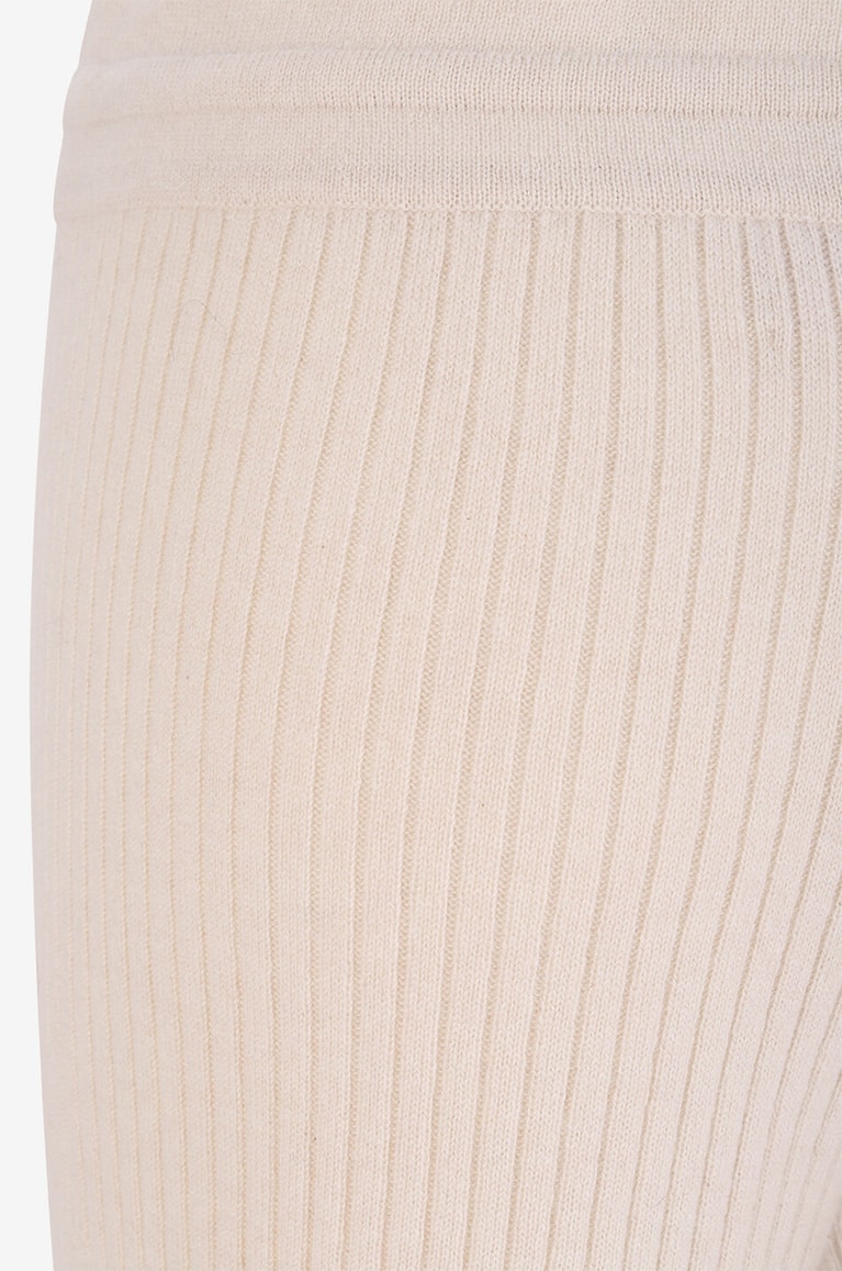 HEMISPHERE Rippstrickhose aus Kaschmir mit weitem Bein Damen Hellbeige 3