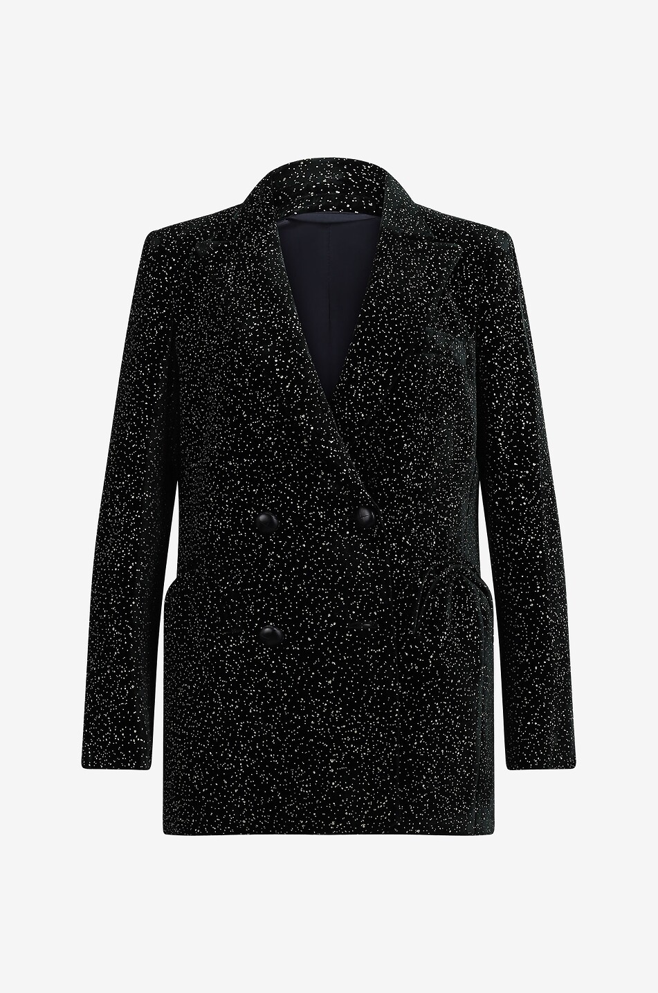 Everyday Radiance glittering velvet blazer