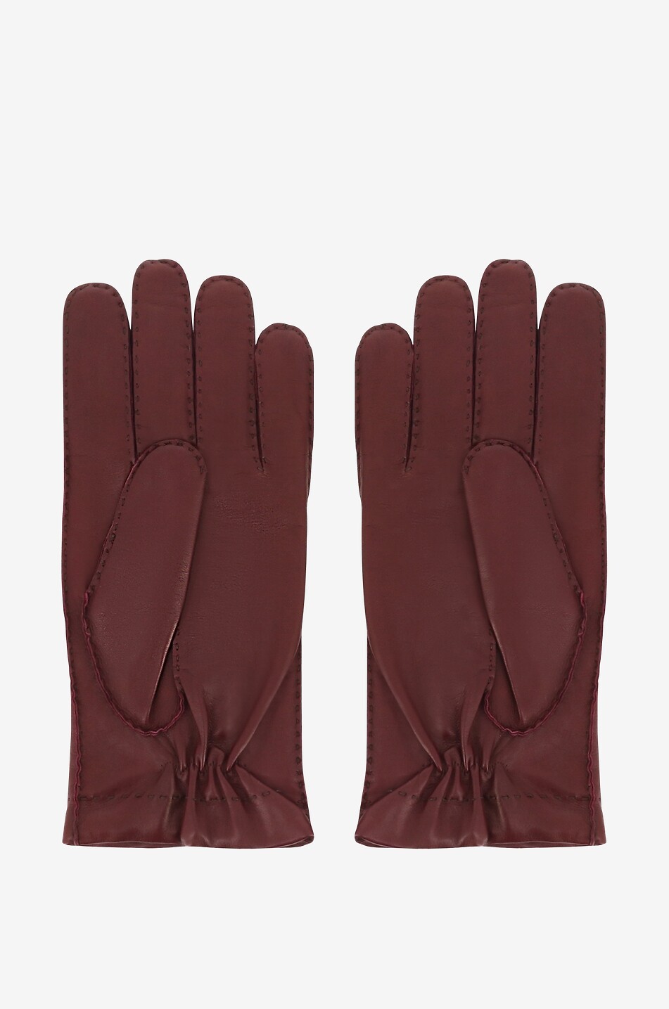 PIERO RESTELLI Gants en cuir Homme ROUGE FONCÉ 2