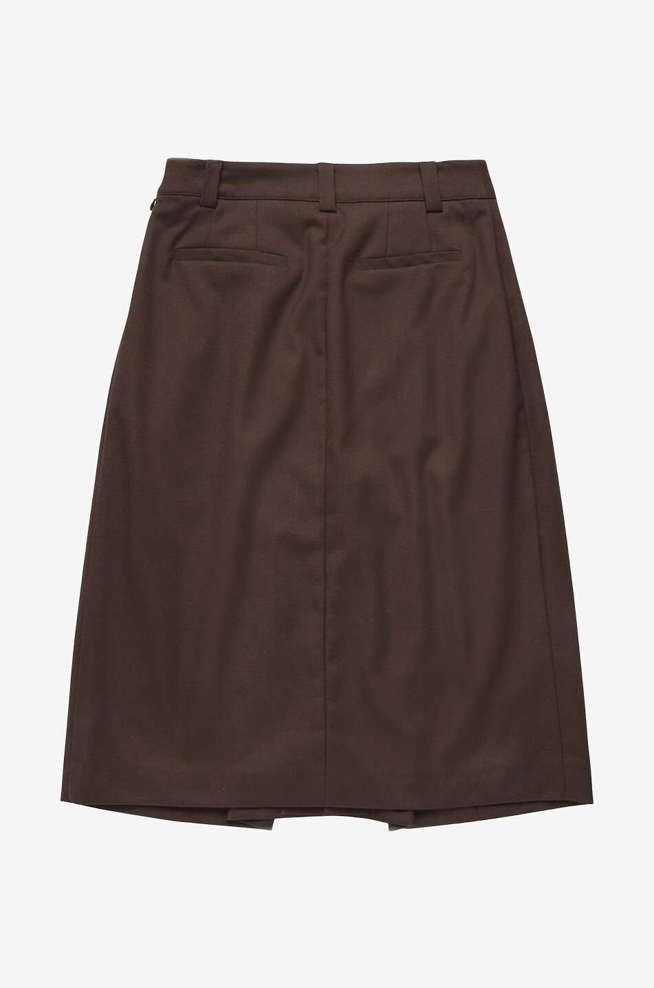 DUNST Midi wrap skirt with slit Women BROWN 2