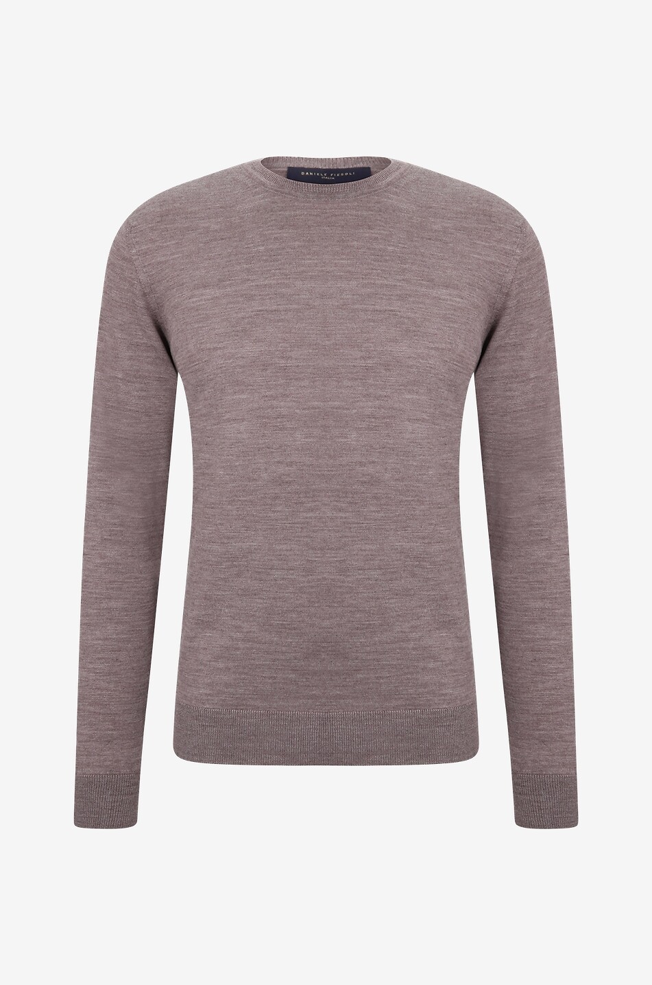 Rundhalspullover aus extrafeiner Merinowolle
