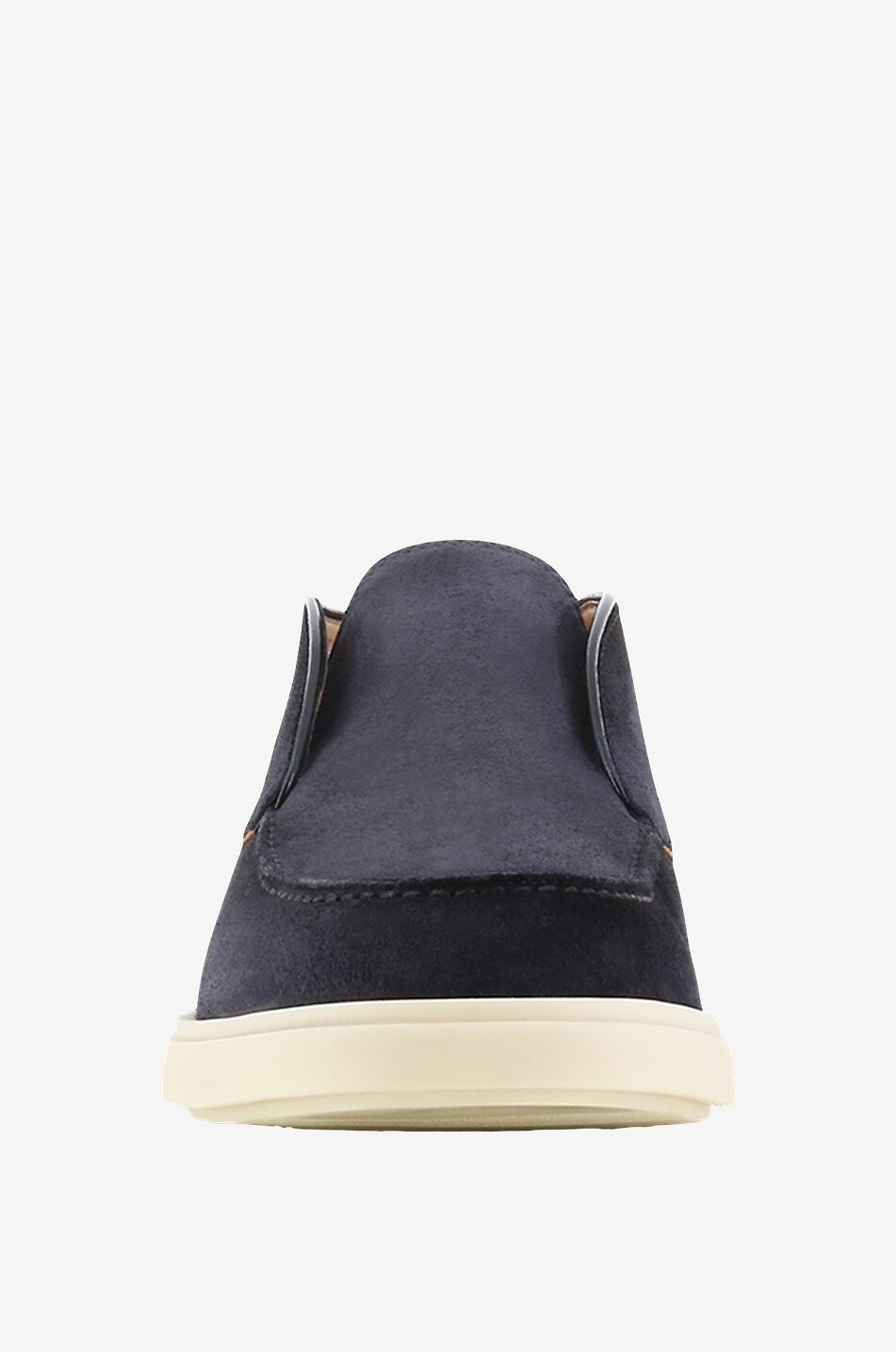 SANTONI Desert boots en daim et cuir lisse Homme BLEU FONCE 2