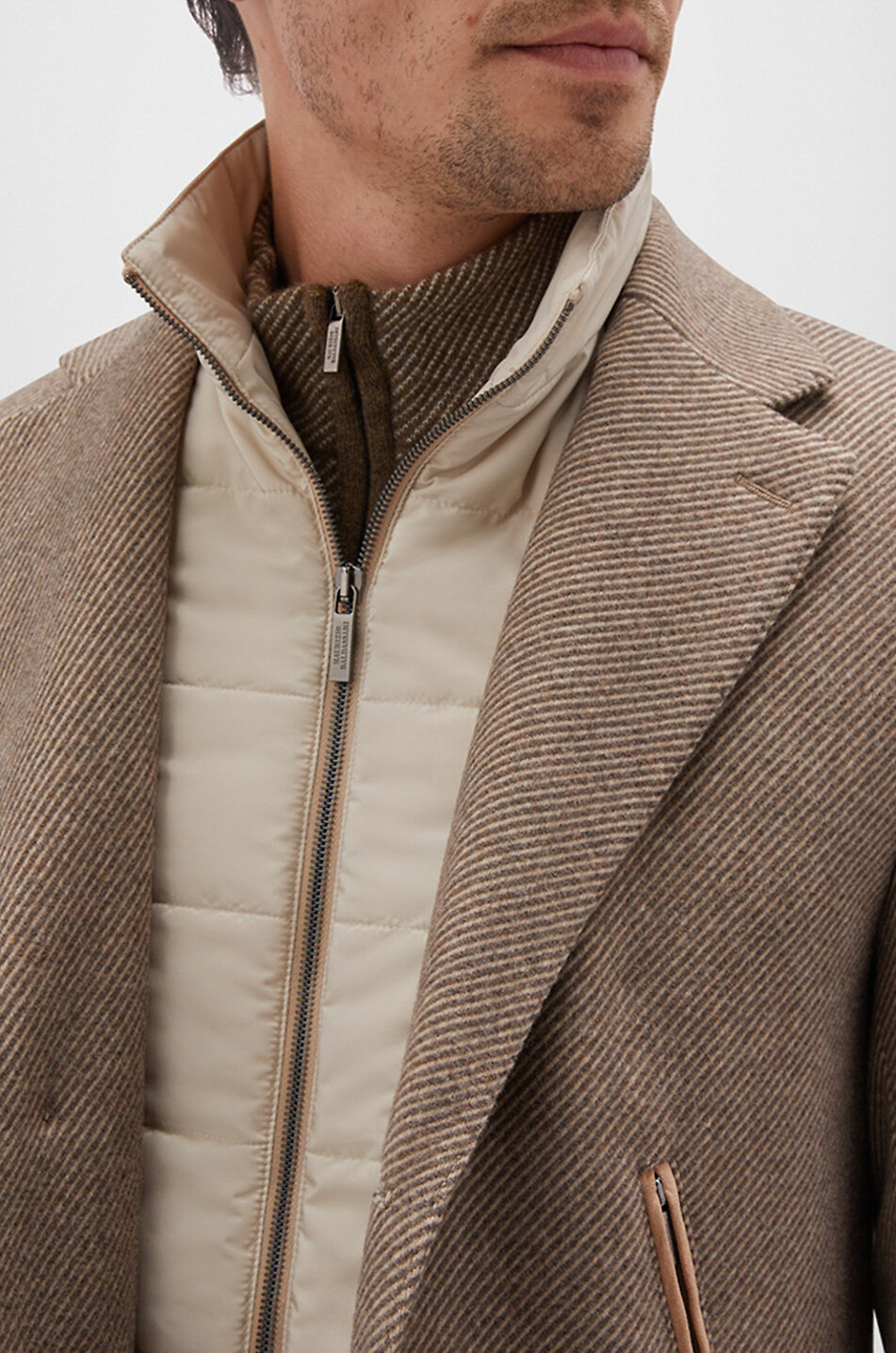 MAURIZIO BALDASSARI Cashmere three-quarter length coat Men BROWN 6