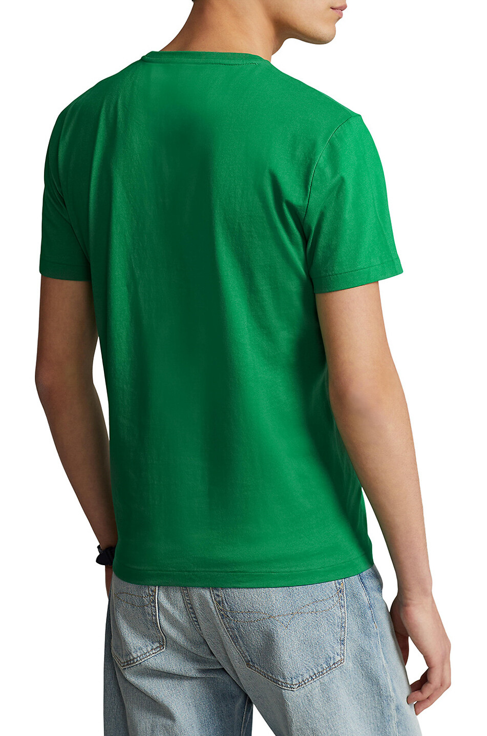 POLO RALPH LAUREN Custom Slim Fit Pony short-sleeved jersey crewneck T-shirt Men GREEN 3