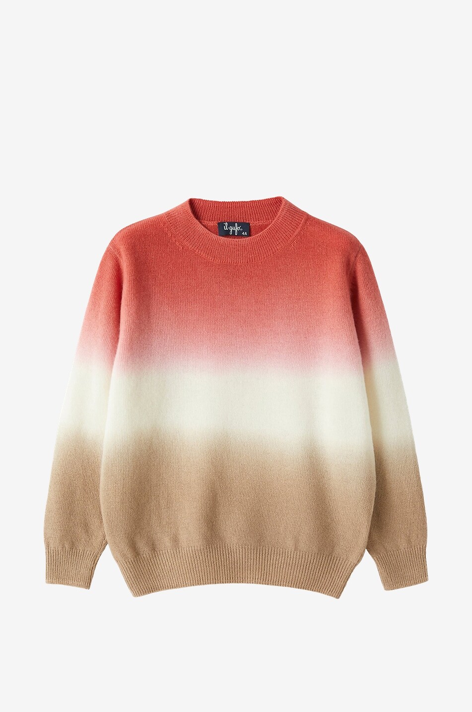 Pull garçon en laine à dégradé de couleur