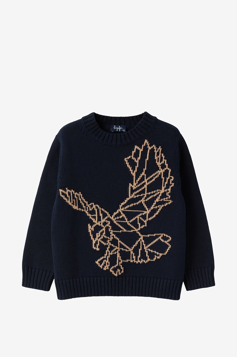 Pull jacquard garçon en coton bio Aigle