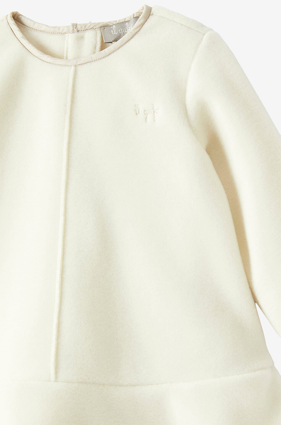 IL GUFO Baby-Kleid aus Fleece Baby BEIGE 3