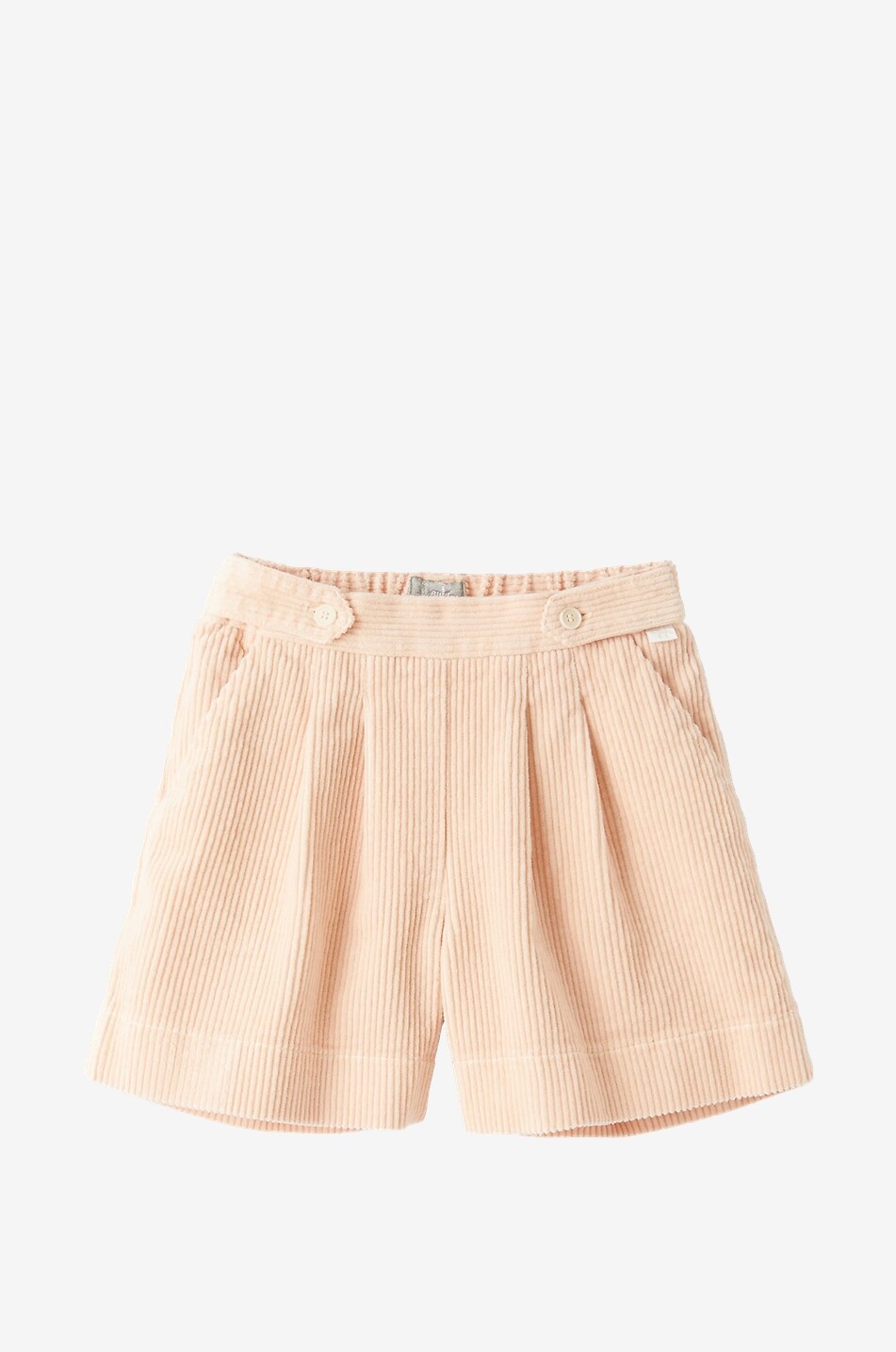 Short fille en velours côtelé