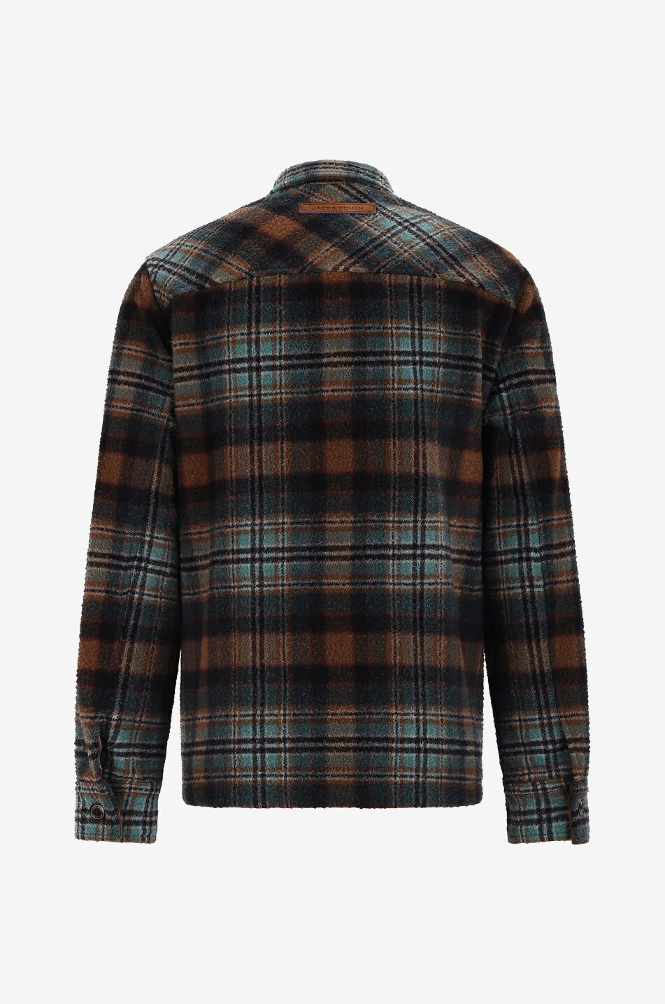 JACOB COHEN Checked wool shirt jacket Men MULTI COLOURED 2