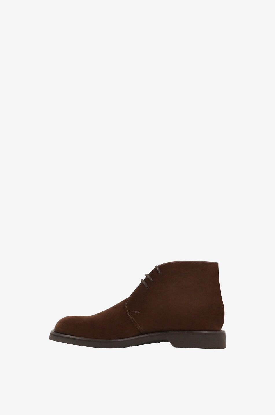 JOHN LOBB Dixter lace-up ankle boots in suede Men DARK BROWN 3