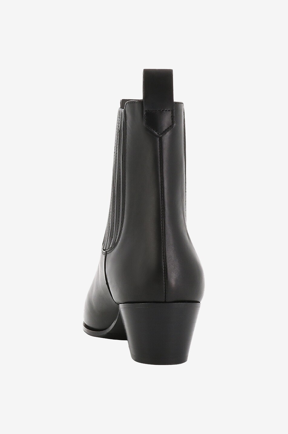 BONGENIE Cody smooth leather ankle boots with small heels Women BLACK 4