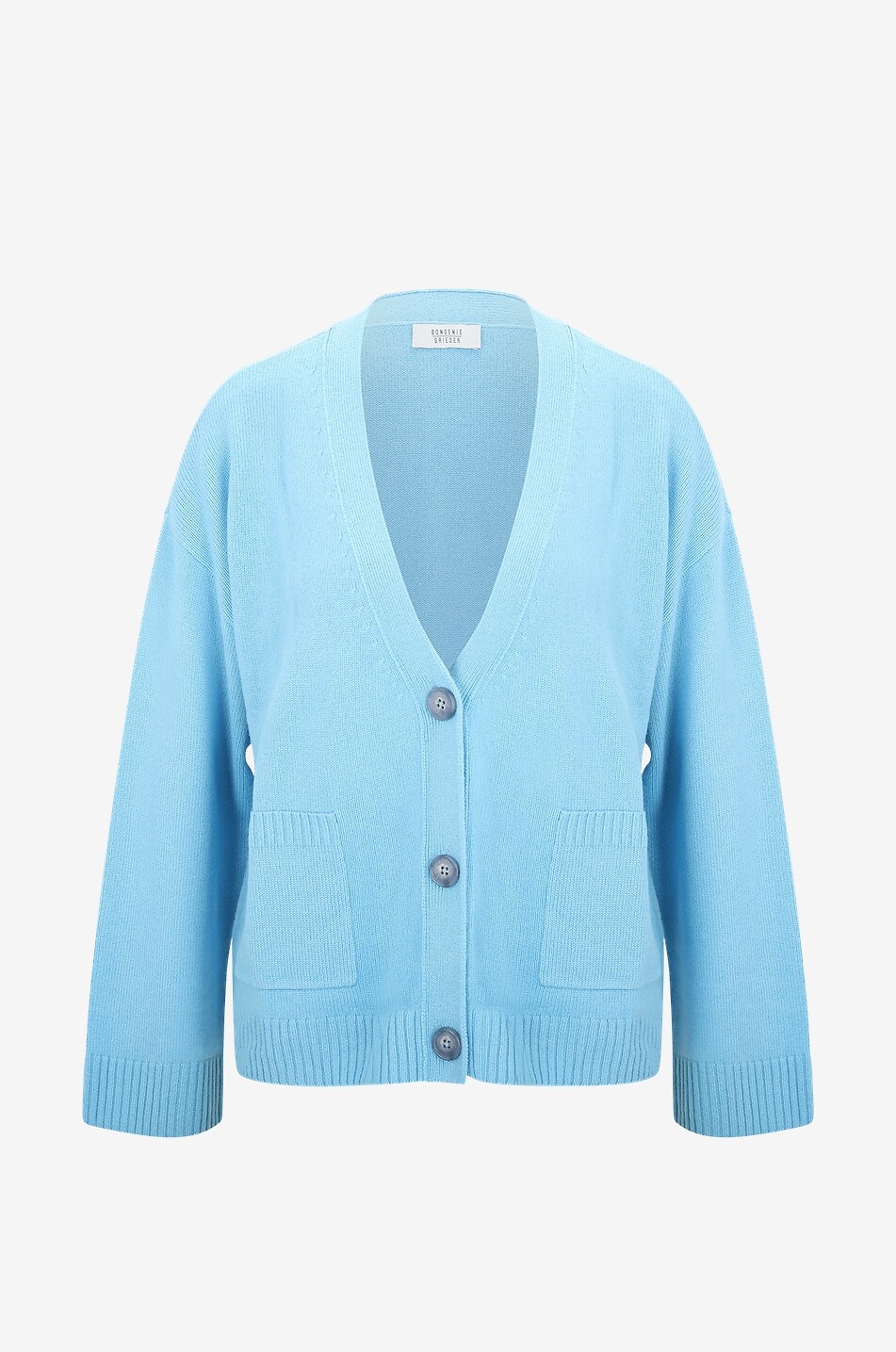 Cardigan boxy à col V en cachemire