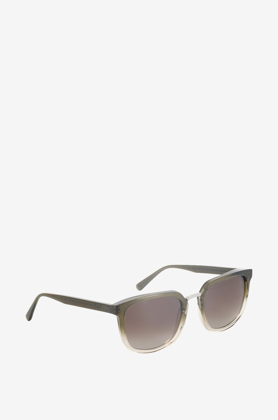 VIU The Publisher square acetate and metal sunglasses Men KHAKI 2