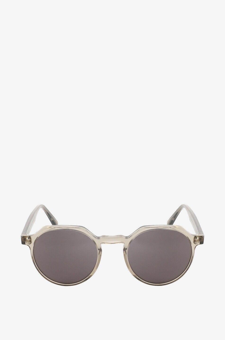 VIU Lunettes de soleil rondes en acetate The Cultivated Homme GRIS CLAIR 1