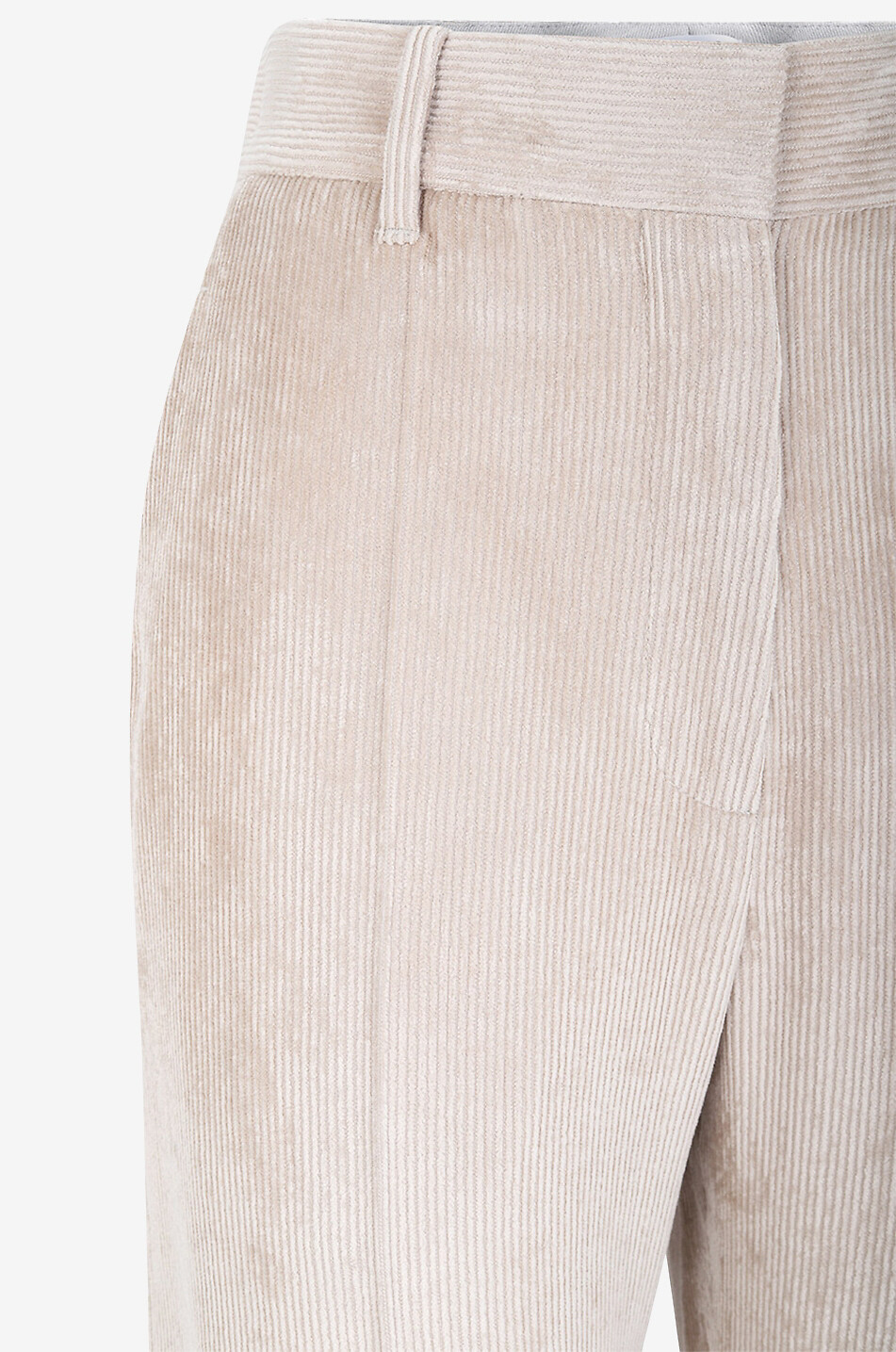 BRUNELLO CUCINELLI Cordsamthose mit hohem Bund und weitem Bein Damen BEIGE 3