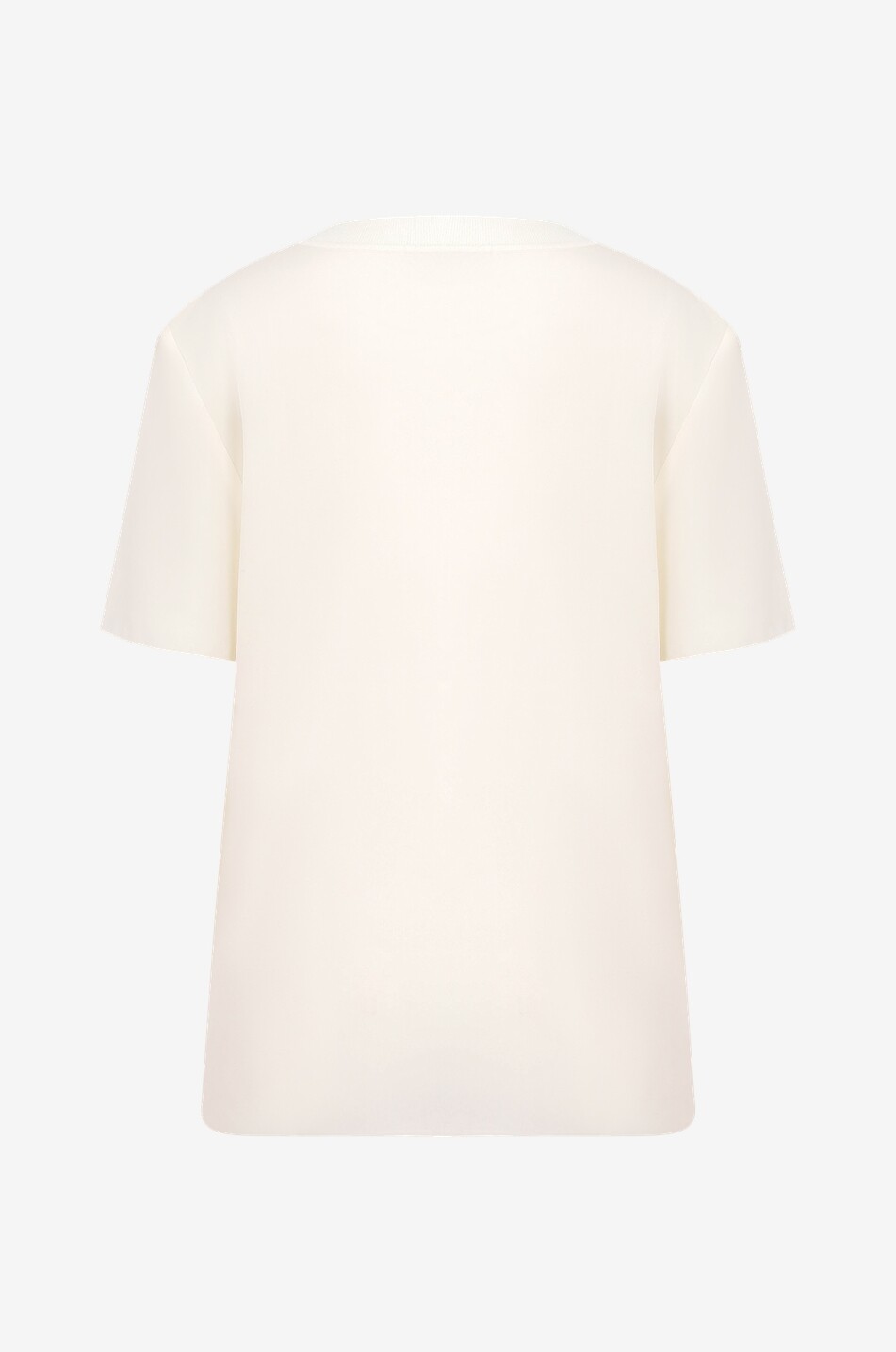 Silk short-sleeved T-shirt