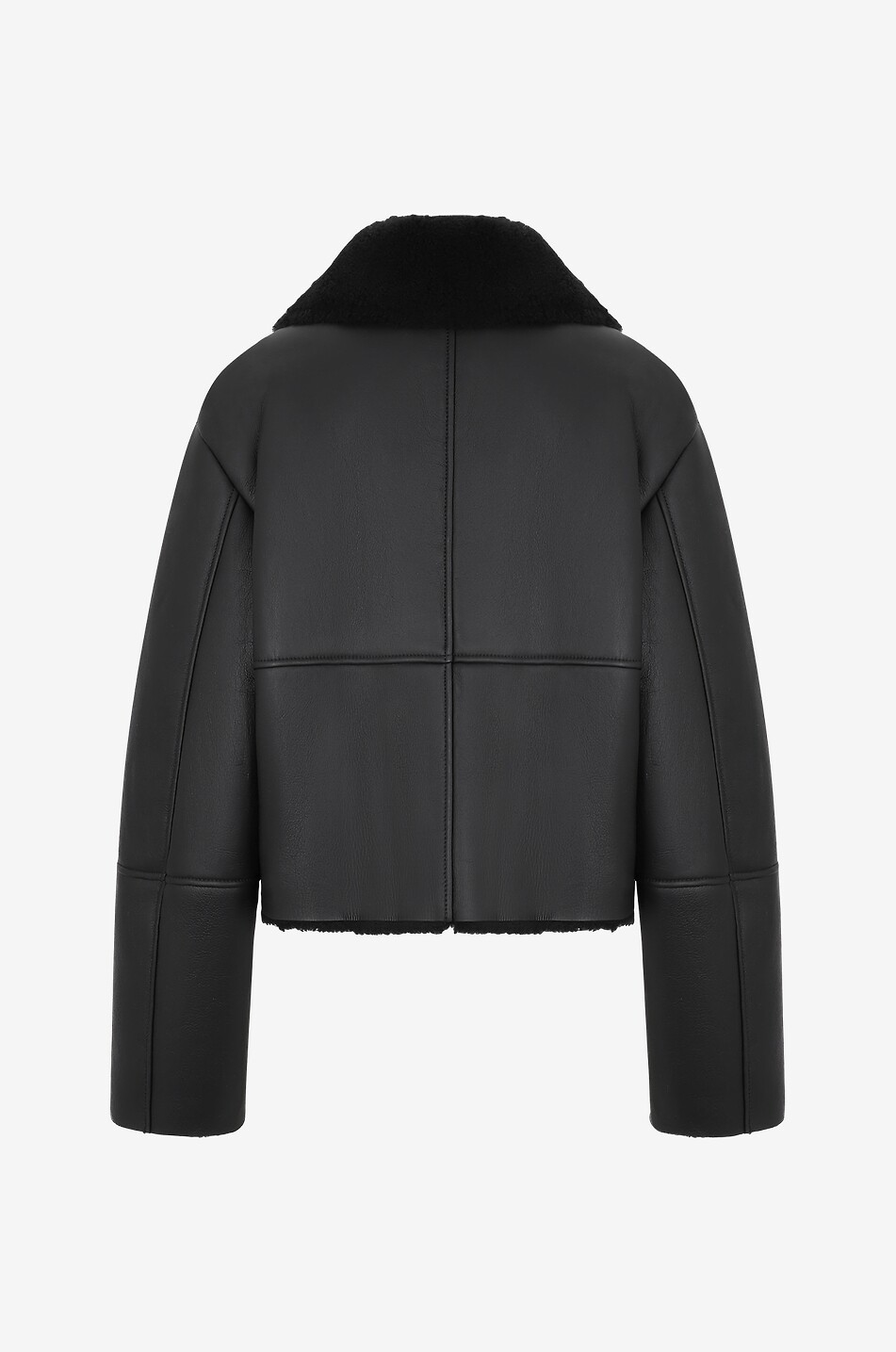 Kurze Boxy-Shearlingjacke Bugur