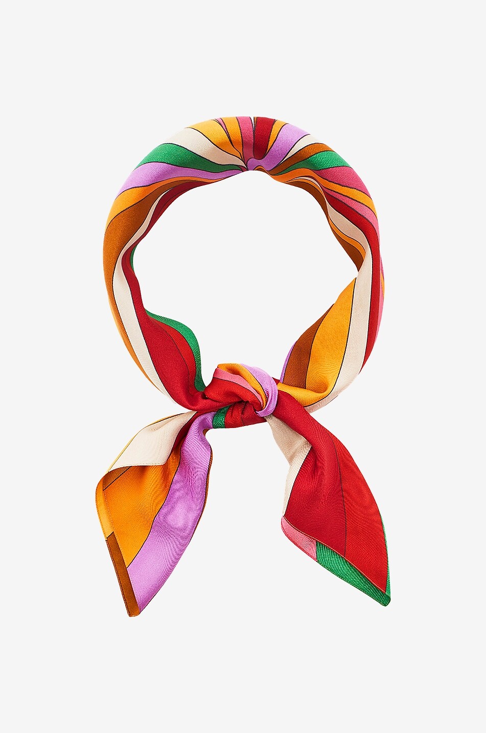 Foulard en soie Rainbow